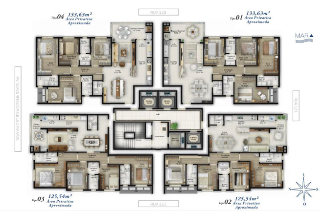 Imagem Apartamento com 4 Quartos à Venda, 125 m² em Centro - Itapema