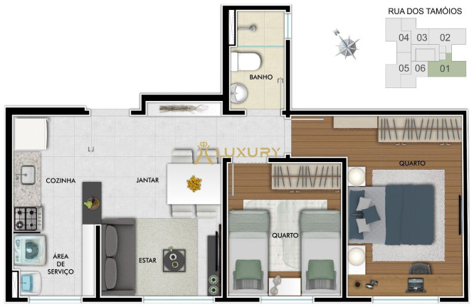 Imagem Imóvel com 2 Quartos à Venda, 35 m² em Centro - Belo Horizonte