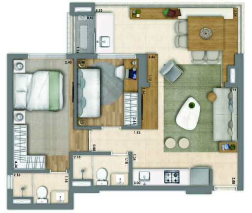 Imagem Apartamento com 2 Quartos à Venda, 61 m² em Vila Mariana - São Paulo