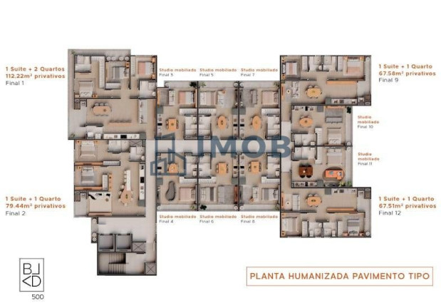 Imagem Apartamento com 1 Quarto à Venda, 34 m² em Nova Brasília - Jaraguá Do Sul