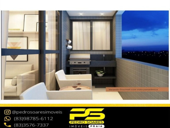 Imagem Apartamento com 2 Quartos à Venda, 55 m² em Portal Do Sol - João Pessoa