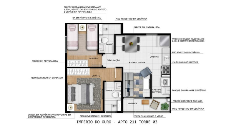 Imagem Imóvel com 2 Quartos à Venda, 46 m² em Centro - São Gonçalo