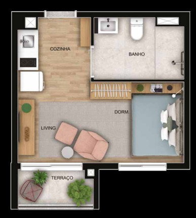 Imagem Apartamento com 1 Quarto à Venda, 27 m² em Vila Olímpia - São Paulo Imagem Apartamento com 1 Quarto à Venda, 27 m² em Vila Olímpia - São Paulo