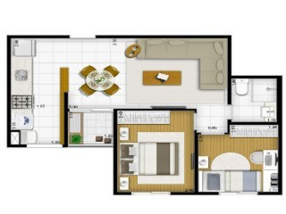 Imagem Imóvel com 2 Quartos à Venda, 48 m² em Planalto - São Bernardo Do Campo Imagem Imóvel com 2 Quartos à Venda, 48 m² em Planalto - São Bernardo Do Campo