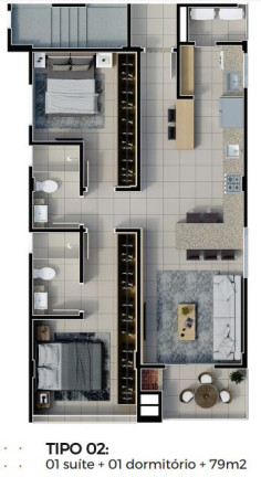 Imagem Apartamento com 2 Quartos à Venda, 79 m² em São Francisco De Assis - Camboriú Imagem Apartamento com 2 Quartos à Venda, 79 m² em São Francisco De Assis - Camboriú