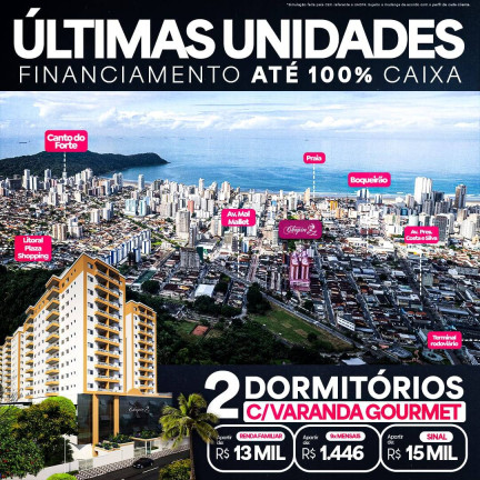 Imagem Apartamento com 2 Quartos à Venda, 60 m² em Boqueirão - Praia Grande