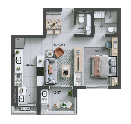 Imagem Apartamento com 1 Quarto à Venda, 45 m² em Jardim Emília - Sorocaba