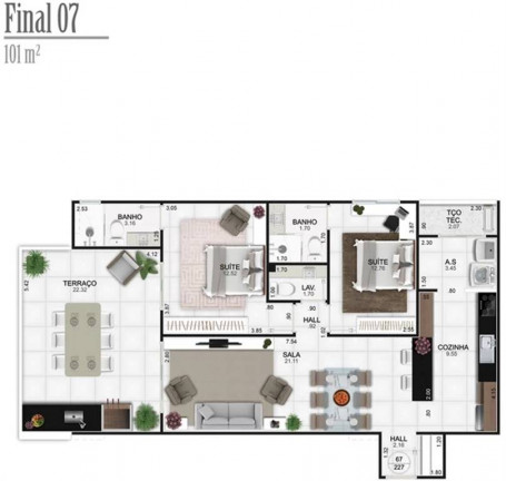 Imagem Apartamento com 2 Quartos à Venda, 101 m² em Caiçara - Praia Grande Imagem Apartamento com 2 Quartos à Venda, 101 m² em Caiçara - Praia Grande