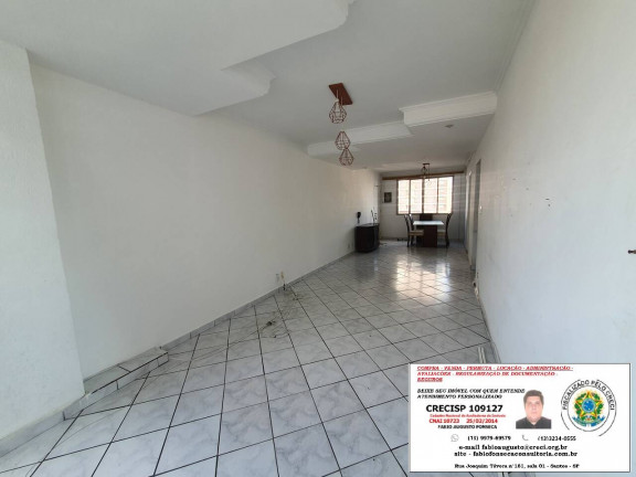Imagem Apartamento com 1 Quarto para Alugar, 82 m² em Gonzaga - Santos
