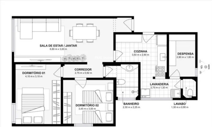 Imagem Imóvel com 2 Quartos à Venda, 80 m² em Moema - São Paulo