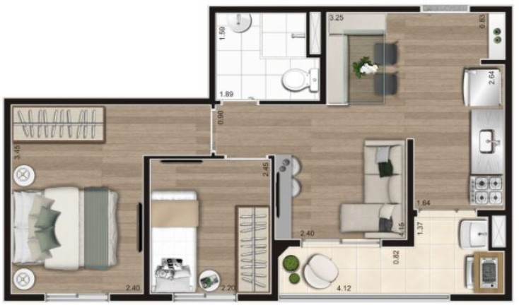 Imagem Apartamento com 2 Quartos à Venda, 41 m² em Vila Pirituba - São Paulo