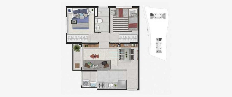 Imagem Apartamento com 2 Quartos à Venda, 48 m² em Jaguaribe - Osasco Imagem Apartamento com 2 Quartos à Venda, 48 m² em Jaguaribe - Osasco