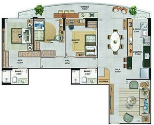 Imagem Imóvel com 2 Quartos à Venda, 84 m² em Ingá - Niterói