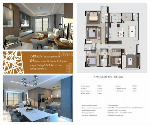 Imagem Apartamento com 4 Quartos à Venda, 149 m² em Centro - Balneário Camboriú Imagem Apartamento com 4 Quartos à Venda, 149 m² em Centro - Balneário Camboriú