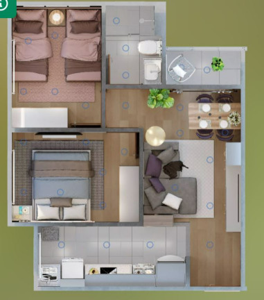 Imagem Imóvel com 2 Quartos à Venda, 42 m² em Samambaia Sul (samambaia) - Brasília