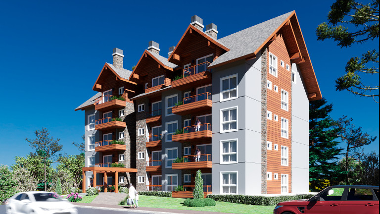 Apartamento com 1 Quarto à Venda, 51 m² em Av. Central - Gramado