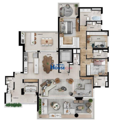 Imagem Apartamento com 3 Quartos à Venda, 232 m² em Campo Belo - São Paulo