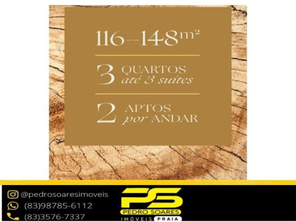 Imagem Apartamento com 3 Quartos à Venda, 116 m² em Miramar - João Pessoa Imagem Apartamento com 3 Quartos à Venda, 116 m² em Miramar - João Pessoa