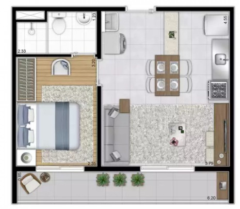 Imagem Imóvel com 2 Quartos à Venda, 31 m² em Bom Retiro - São Paulo