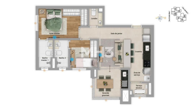 Imagem Imóvel com 2 Quartos à Venda, 67 m² em Cambuí - Campinas Imagem Imóvel com 2 Quartos à Venda, 67 m² em Cambuí - Campinas