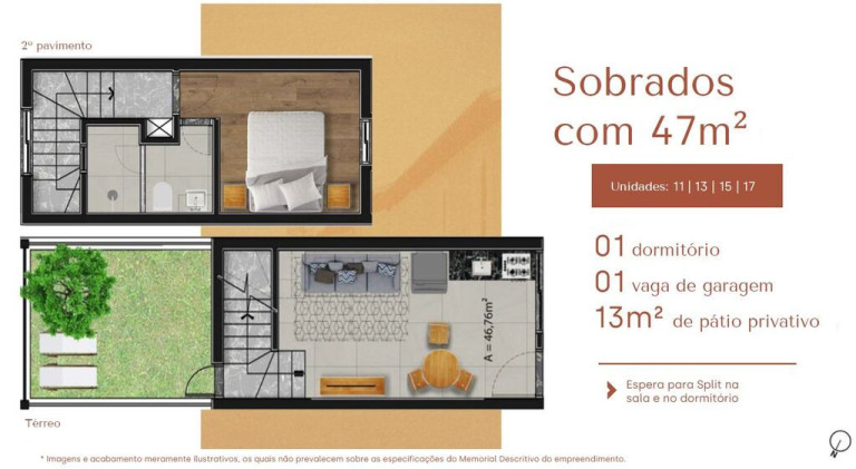 Imagem Casa de Condomínio com 1 Quarto à Venda, 46 m² em Santa Tereza - Porto Alegre Imagem Casa de Condomínio com 1 Quarto à Venda, 46 m² em Santa Tereza - Porto Alegre