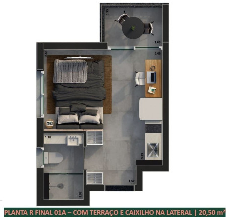 Imagem Studio com 1 Quarto à Venda, 22 m² em Vila Clementino - São Paulo Imagem Studio com 1 Quarto à Venda, 22 m² em Vila Clementino - São Paulo