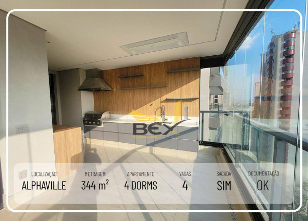 Apartamento com 4 Quartos à Venda, 344 m² em Alphaville Industrial - Barueri