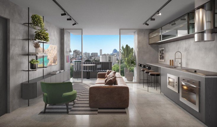 Imagem Apartamento com 1 Quarto à Venda, 48 m² em Humaitá - Rio De Janeiro