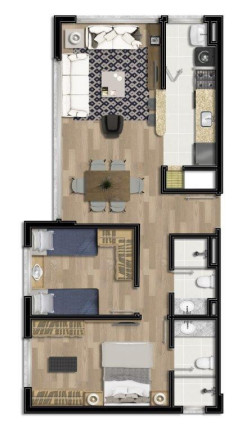 Imagem Apartamento com 2 Quartos à Venda, 60 m² em Bom Fim - Porto Alegre