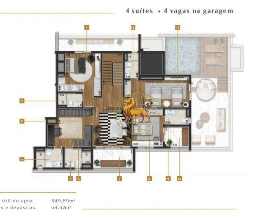 Imagem Apartamento com 4 Quartos à Venda, 206 m² em Vila Maria - Itapetininga