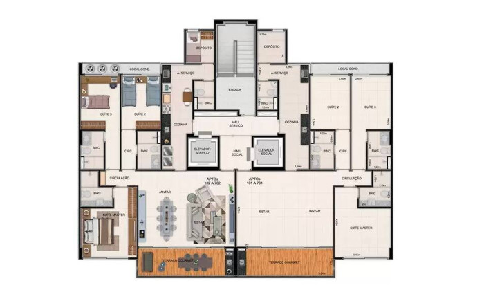 Apartamento com 3 Quartos à Venda, 122 m² em Casa Forte - Recife