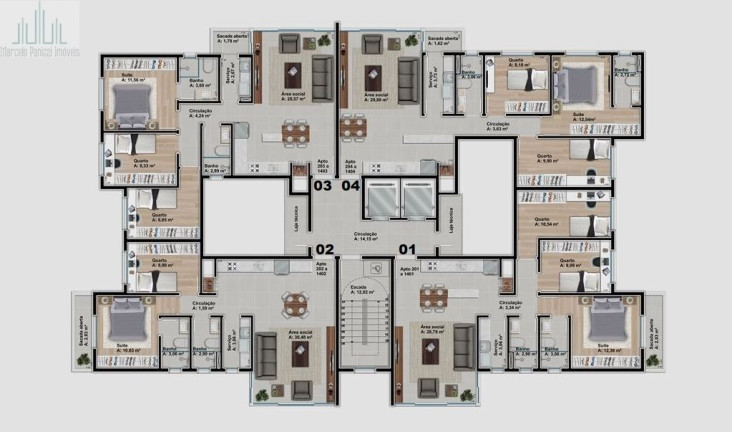 Imagem Apartamento com 3 Quartos à Venda, 84 m² em Universitário - Bento Gonçalves