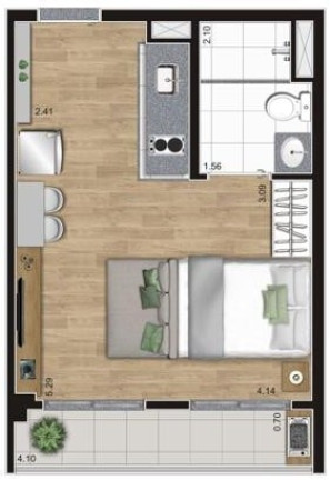 Imagem Apartamento à Venda, 25 m² em Belenzinho - São Paulo Imagem Apartamento à Venda, 25 m² em Belenzinho - São Paulo