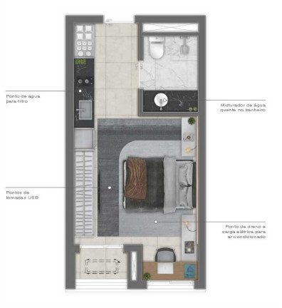 Imagem Apartamento com 1 Quarto à Venda, 26 m² em Vila Madalena - São Paulo