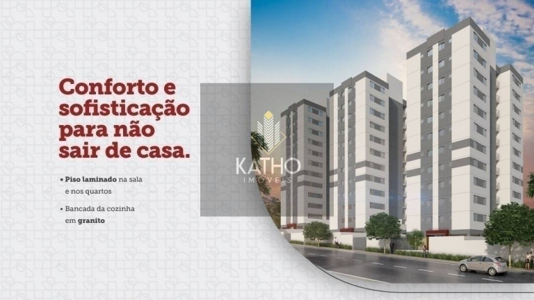 Imagem Apartamento com 2 Quartos à Venda, 43 m² em Vila Paris - Contagem