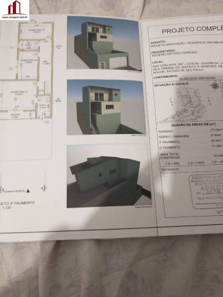 Imagem Terreno à Venda, 175 m² em Vila Dos Pinheiros - Caieiras Imagem Terreno à Venda, 175 m² em Vila Dos Pinheiros - Caieiras