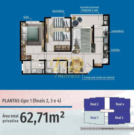Imagem Apartamento com 2 Quartos à Venda, 62 m² em Alvinópolis - Atibaia