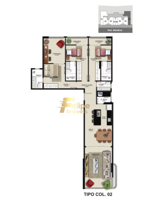 Imagem Imóvel com 3 Quartos à Venda, 113 m² em Praia Do Morro - Guarapari Imagem Imóvel com 3 Quartos à Venda, 113 m² em Praia Do Morro - Guarapari