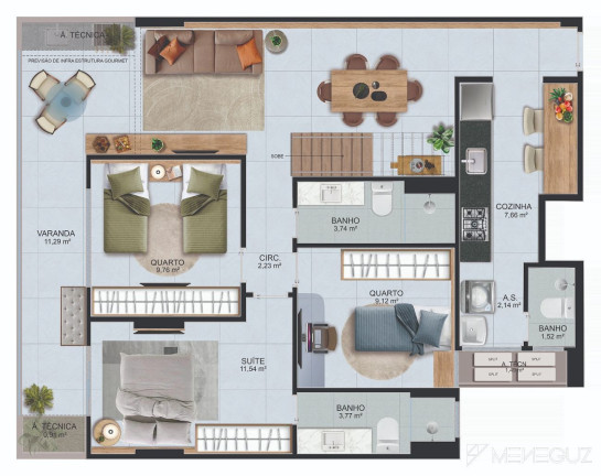 Imagem Apartamento com 3 Quartos à Venda, 89 m² em Praia Da Costa - Vila Velha Imagem Apartamento com 3 Quartos à Venda, 89 m² em Praia Da Costa - Vila Velha