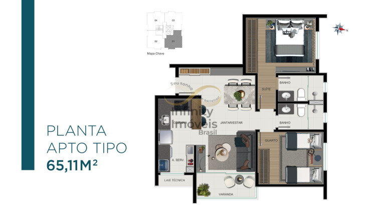 Imagem Apartamento com 2 Quartos à Venda, 65 m² em Nova Suíssa - Belo Horizonte