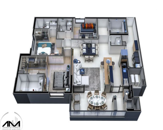 Imagem Apartamento com 2 Quartos à Venda, 117 m² em Jardim Europa - Dourados Imagem Apartamento com 2 Quartos à Venda, 117 m² em Jardim Europa - Dourados
