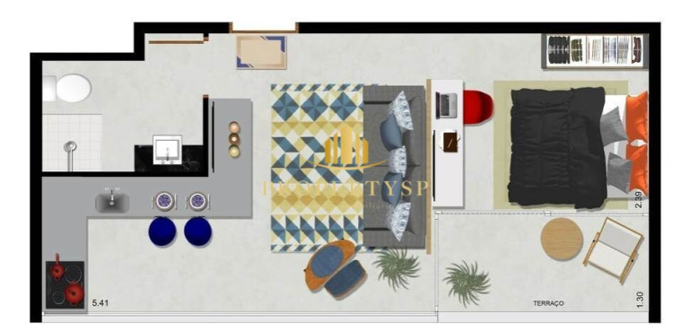 Imagem Apartamento com 1 Quarto à Venda, 35 m² em Cerqueira César - São Paulo