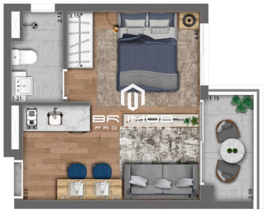 Imagem Imóvel com 1 Quarto à Venda, 28 m² em Pinheiros - São Paulo