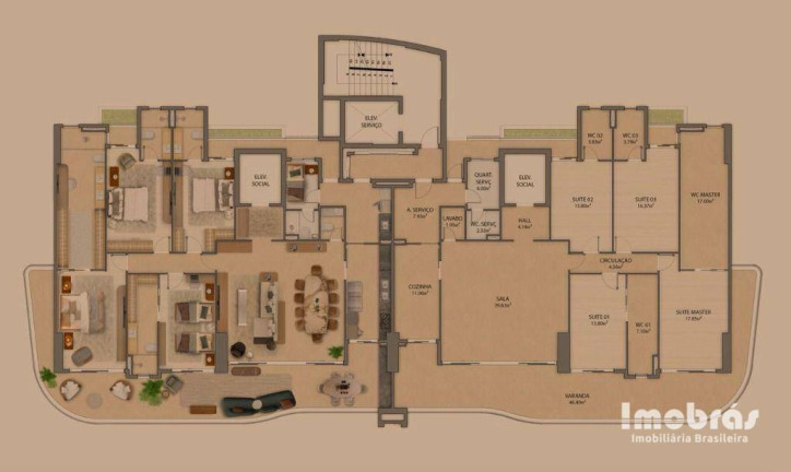 Imagem Apartamento com 4 Quartos à Venda, 252 m² em Cocó - Fortaleza Imagem Apartamento com 4 Quartos à Venda, 252 m² em Cocó - Fortaleza