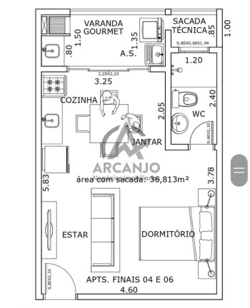 Imagem Apartamento com 1 Quarto à Venda, 36 m² em Pereque Açu - Ubatuba