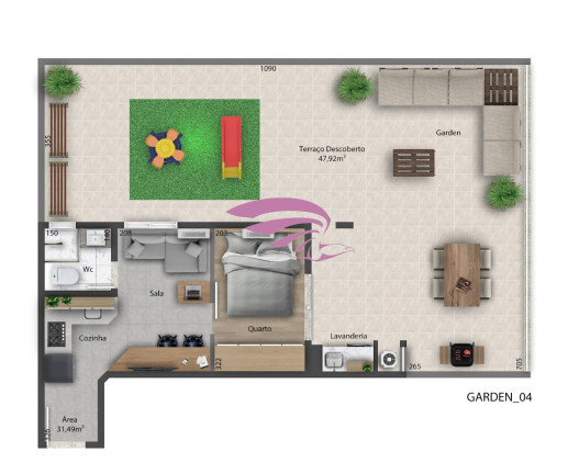 Imagem Imóvel com 2 Quartos à Venda, 46 m² em Bacacheri - Curitiba Imagem Imóvel com 2 Quartos à Venda, 46 m² em Bacacheri - Curitiba