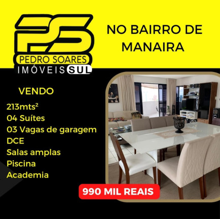 Apartamento com 5 Quartos à Venda, 213 m² em Manaíra - João Pessoa