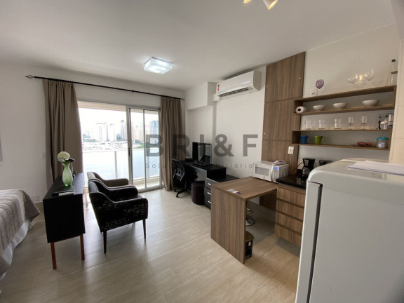 Imagem Apartamento com 1 Quarto para Alugar, 33 m² em Santo Amaro - São Paulo Imagem Apartamento com 1 Quarto para Alugar, 33 m² em Santo Amaro - São Paulo
