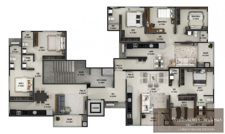 Imagem Apartamento com 2 Quartos à Venda, 66 m² em Tabuleiro - Camboriú Imagem Apartamento com 2 Quartos à Venda, 66 m² em Tabuleiro - Camboriú