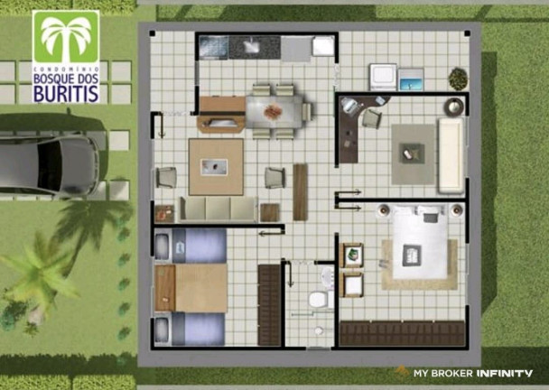 Imagem Casa de Condomínio com 3 Quartos à Venda, 61 m² em Residencial Solar Ville - Goiânia Imagem Casa de Condomínio com 3 Quartos à Venda, 61 m² em Residencial Solar Ville - Goiânia